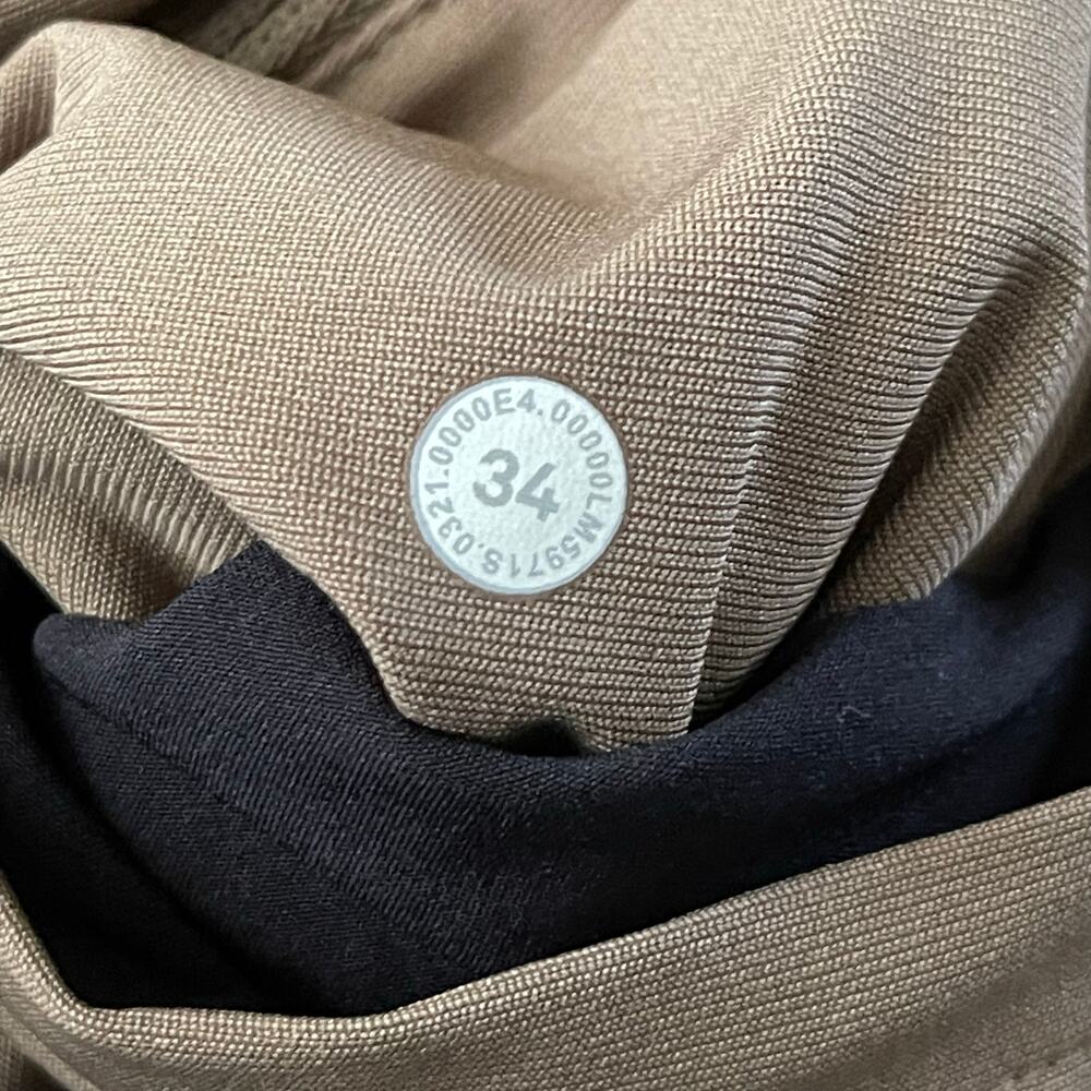 Lululemon ABC Slim-Fit 5 Pocket Mens Pants W34xL31.5 Warpstreme Artifact Brown - Picture 7 of 11